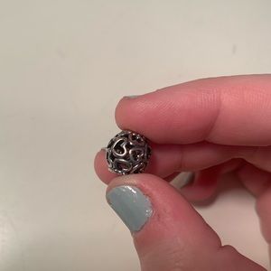Hollow heart Pandora charm